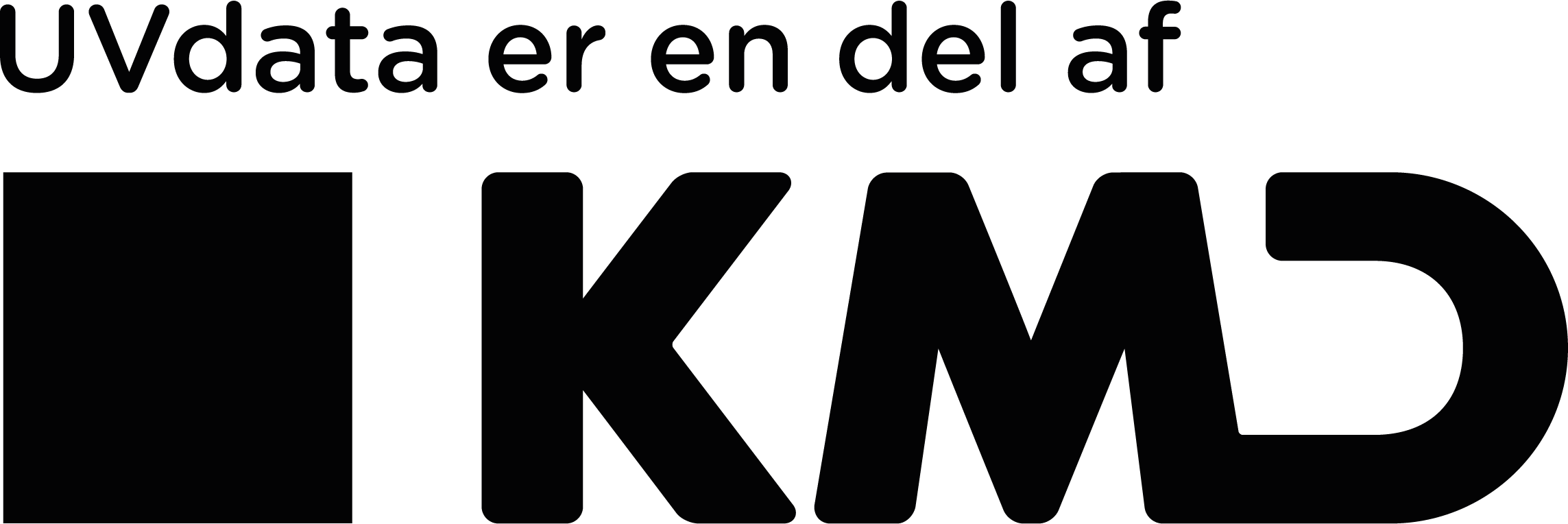 UVdata er en del af KMD logo sort